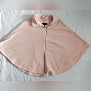 Marc New York Fleece Zip Up Poncho Size S Powder pink/ peach color